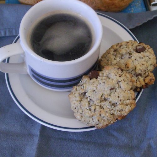 café, biscuits
