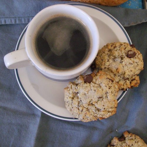 café, biscuits